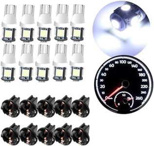 10Pack T10 194 168 LED Light Bulb PC194 PC195 PC160 PC161 PC168 Instrument Panel Gauge Cluster Dashboard Automotive Light Bulb White