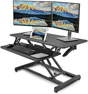 Altus Stand-Up Desk Riser Converter Desktop Monitor Laptop Riser Workstation (880 Black)