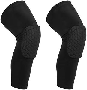 2X Knee Leg Long Sleeve Protector Support Brace Honeycomb Pad Basketball Crashproof #XL