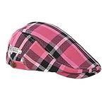 Royal & Awesome Plaid in Pink Golf Caps for Men UK, Golf Flat Cap, Funny Golf Hat, Flat Caps for Men UK, Novelty Golf Hat, Golf Hats Men