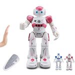 Pup Go Kids Remote Control Smart Ai Robot Toy, Singing Dancing Interactive Talking Gesture Sensing Educational Toy, Birthday Gift for Girls, Pink