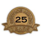 PinMart 25 Years of Service Award Lapel Pin