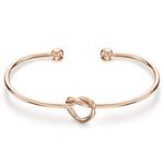 PAVOI 14K Gold Plated Forever Love Knot Infinity Bracelets for Women | Rose Gold Bracelet