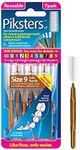 Piksters Interdental Brush - Brushes for cleaning between teeth (7 Pack, Size 9 (Gold))