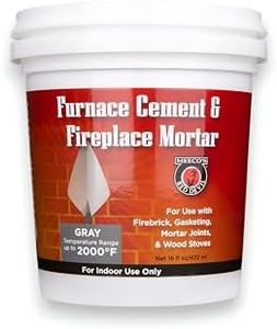 Meeco's Red Devil 1353 Gray Furnace Cement & Fireplace Mortar - High-Temperature Silicate Cement for FireBrick, Gasketing, Mortar Joints & Wood Stoves (16 fl oz) - Ready to Use - Made in The USA