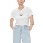 Clavin Klein Womens White Color T-Shirt (XS)