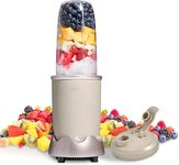 COOK WITH COLOR Personal Power Blender 600W, 24oz Capacity, BPA-Free Jar, Ice-Crushing Blades, Ideal for Smoothies & More, Anti-Slip Feet, Easy to Clean, Greige