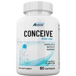 Conceive for Him Fertility Supplements for Men - Male Fertility Supplements - Vitamins & Minerals Plus Key nutrients for Male Fertility & Motility 60 Capsules