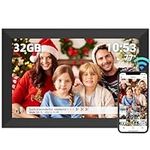 FRAMEO Digital Picture Frame, 10.1 Inch Smart WiFi Digital Photo Frame 1280x800 IPS LCD Touch Screen, Auto-Rotate, Built in 32GB Memory, Share Photo or Video Instantly via Frameo App from Anywhere