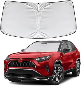 KAYZT Windshield Sun Shade for Toyota RAV4 2019-2025 RAV-4 Foldable Sunshade SUV Front Window Custom Fit Accessories