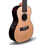 Kadence Ukulele Solid Spruce Top, Rosewood Back With Equalizer (Concert with Bag)