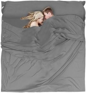 JAICOM Sleeping Bag Liner - Travel Sheet & Adult Sleep Sack, Lightweight Double Travel Sheet Camping Sheets for Backpacking, Hotels & Hostels, Outdoor