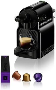 Nespresso DeLonghi EN 80.B - Inissia Capsule Coffee Pod Machine - Auto Brew Stop, fast Heat-up, auto Off - 0.8 Liters, 19 Bar - incl. 16 Pods - black