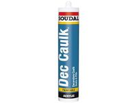 Soudal Decorators Caulk 300ml - Gap Filler - White Painters Caulk