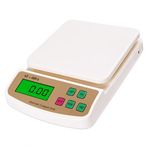Atom SF400A Digital Kitchen Scale for Home (10Kg) | Weight Scale for Food & Kitchen Weighing Machine | 1g Accuracy with Tare, Multiple Weighing Modes & Overload Indicator, LCD Display, Compact Body