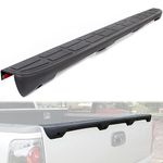 ECOTRIC Tailgate Spoiler Cap Cover Molding Top Protector Compatible With 1999-2007 Chevy Silverado GMC Sierra Replacement For #15932249 /#1909101 Textured Black