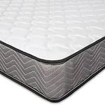 Good Nite Double Mattress 4FT6 Spring Mattress Medium Firm with Memory Foam and 3D Breathable Quilted Knitting Fabric Fire Resistant Double 135 x 190cm