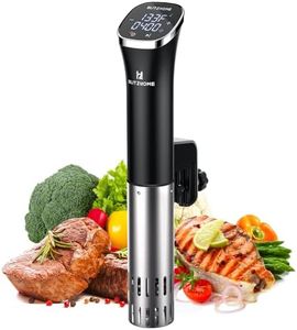 BLITZHOME Sous Vide Cooker, Compact Sous Vide Machine 1000W with Recipes, Accurate Temperature & Timer, Ultra Quiet Stainless Portable Precision Immersion Circulator