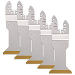 HOTBEST 5Pcs Titanium Bi-Metal 1-3/4 inch Oscillating Multitool Blades Carbide Universal Long Cut Saw Blades for Wood Metal and Hard Material Compatible with Fein Multimaster Porter Cable Craftsman Ridgid Ryobi