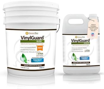 CoverTec VinylGuard Gloss Sealer Floor Protective Coating for VCT and Terrazzo, 4 Gal (Prof Grade 2 Part Kit = 4 Gal)