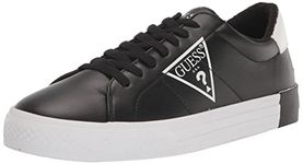 GUESS Men's Sevan Sneaker, Black/White 002, 13