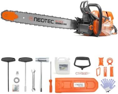 NEOTEC NS892V1 92cc Gas Powered Chainsaw with 42 inch Bar and Chain 5.2KW 7HP 2-Cycle Engine Motosierra De Gasolina Chain Saw Big Wood Cutting Tree Pruning All Parts Fits for MS660 G660