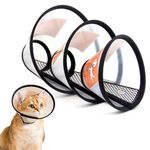 Konnfeir Cat Cone Collar 3PCS Adjustable Protective Collar for Pet Cat,Recovery E-Collar Wound Healing (3PCS)