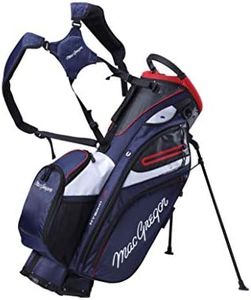 MacGregor Golf MACBAG146 Mactec Hybrid 14 Golf Club Stand Carry Trolley Bag, Azul Marino