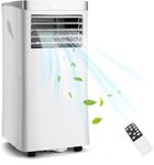 DORTALA Portable Air Conditioners 8000 BTU, AC Cooling Unit with Fan & Dehumidifier, Remote Control, 24H Timer, Window Kit, Standing AC for Bedroom, Dorm, Cools Up to 230 sq.ft