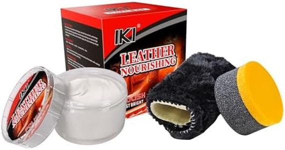 IKI Boot Shoe Polish Neutral - Clear Leather Shoe Shine Kit with Sponge, Applicator - 3.17 Oz Nourish Shoe Cream for Boots and Shoes