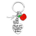 Teacher Keychain A-Z Letter Teacher Gifts Teacher Appreciation Gifts For Teachers (A)