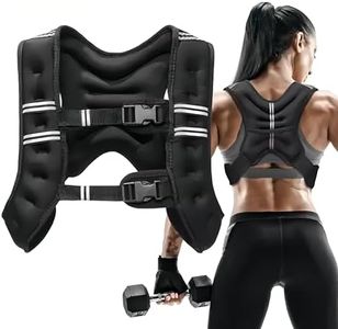 Weighted Vests for Men, Women, Kids - 3KG, 5KG, 8KG, 10KG - Exercise Weighted Vest for Running, Jogging, Walking, Gym Workouts,Strength Training – Adjustable Buckle,Reflective Strips, Mesh Bag (Weighted Vests 8KG)