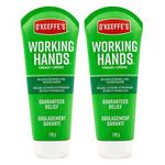 O'Keeffe's Working Hands Hand Cream for Extremely Dry, Cracked Hands, Heals, Relieves and Repairs, Boosts Moisture Levels, Two 7oz/198g Tubes, (Pack of 2) 105836