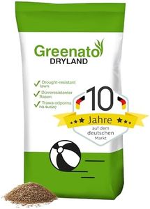 Rasensamen Greenato Dryland Trockenrasen 10kg – trockenresistenter Rasensamen schnellkeimend Frühjahr und Herbst Grassamen Unkrautvernichter Rasen - ideal für eine Fläche von 400 m²