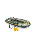 VWretails Seahawk 2, 2 Person Inflatable Boat for Flood Rescue, Adventure, Rafting, Fishing, with Oars & Air Pump (68347)