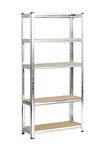 Rhino Racking - 5 Tier Heavy-Duty Industrial Storage Shelves - Galvanised - 150x75x30cm