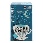 Clipper Tea Organic Snore and Peace Chamomile, Lemon Balm, and Lavendar Infusion Tea, Pure Natural Ingredients, Fairtrade Tea, Non-GMO, Biodegradable and Compostable Tea Bags, 30g - 20 Tea Bags