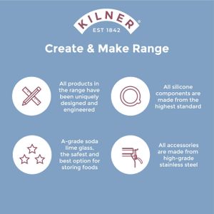 Kilner 1L Butter Churner – Glass Hand Crank Butter Maker