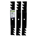 Maxpower 561381XB Commercial Mulching Blade Set for 50” Cut Toro Timecutter Z, Replaces OEM No. 110-6837-03, 112-9759, 112-9759-03, Black