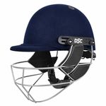 DSC DEFENDER Cricket Helmet for Men & Boys (Adjustable Steel Grill | Back Support Strap | Light Weight | size:Large (Navy)
