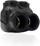 AP-10302 Black Insulated Splice Connector, Wire Range 2-14, Single Sided Entry Electrical Power Conductor, Pre-Filled with Oxide Inhibiting Compound, Rubber Vinyl Coating, Easy Re-entry Two Set Screws