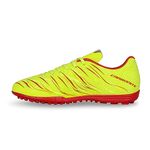 Nivia Carbonite 6.0 Turf Shoes for Men Rubber Studs with PVC Synthetic Leather Upper/Die Cut Light Weight Insole/Ideal for Hard Surfaces Artificial Turf Surfaces -UK-08(Sulphur Green)