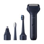 Panasonic MultiShape Clean Cut Shaver Kit with 3-Blade Men's Electric Shaver, Nose Hair Trimmer and Electric Toothbrush, Wet/Dry, Easy-Clean Customizable Grooming Kit - ER-CLEANCUT