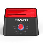 Wavlink Hard Drive Docking Station HDD Dual-Bay Dock USB 3.0 to SATA External Hard Drive Docking Station with Offline Clone/UASP/Duplicator Function for 2.5 Inch 3.5 Inch HDD/SSD 2×8TB Tool-free Supported-Update