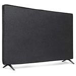 kwmobile Dust Cover for 55" TV - Fabric Case TV Protector for Flat Screen TVs - Black