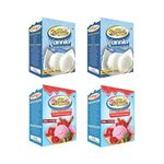 2 Vanilla + 2 Strawberry Instant Ice Cream Mix Powder | Combo of 4