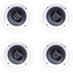 Klipsch 1007209 R-1650-C in-Ceiling Speaker - White (4-Pack)