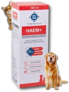 PET360 HAEM+ Advanced Haematinic Formula | Health Booster & Liver Tonic for Cats & Dogs | with Extracts of Papaya & Silymarine | Active Combination of Iron, Blood Support Vitamins & Herbs - 200 ml
