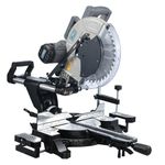 SwitZer Mitre Saw 12" Inch Compound Sliding 1800W 230v Double Bevel Cut with Laser & 40 Tooth TCT 305MM Blade Grey