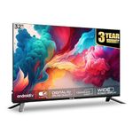 IBELL 80cm (32 inches) Smart LED TV - HD Ready, Android 9.0, Smart Features, Crisp Display, Sleek Design (Black)